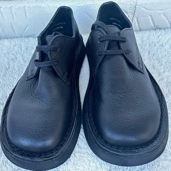 New Camper Brothers Polze Black Leather Shoes Size 37 - Picture 5 of 8